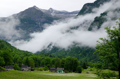 Clouds at countryside landscape