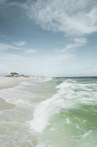 Scenic view of sea against sky