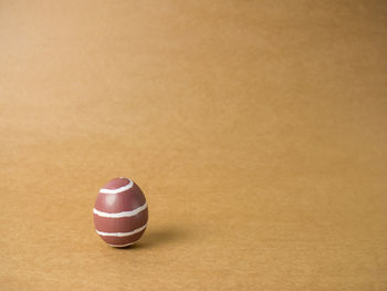 High angle view of ball on table