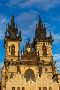 Low angle view of historical building against sky