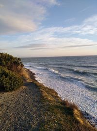 View of the black sea from the cliff