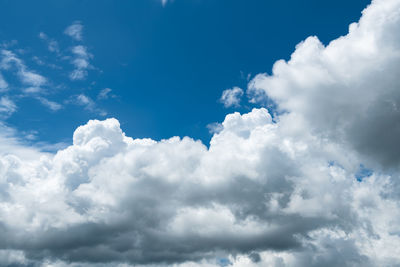 Low angle view of clouds in sky