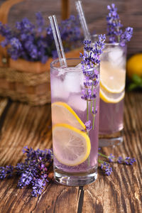 Close-up of drink on table