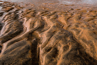 Full frame shot of sandy beach