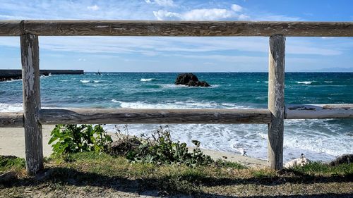 Scenic view of sea against sky