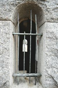 Cross hanging on wall