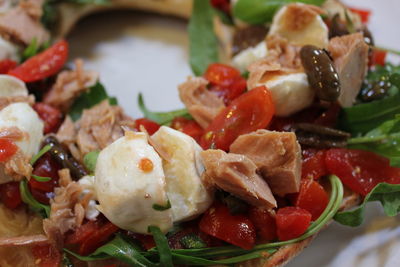 Close-up of salad in plate