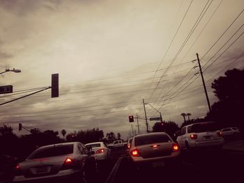 Cars on road