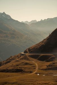 View of road passing through landscape