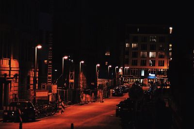 City street at night