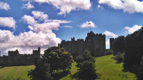 Panoramic view of castle against sky