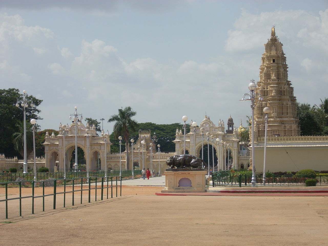 VIEW OF TEMPLE AGAINST BUILDING