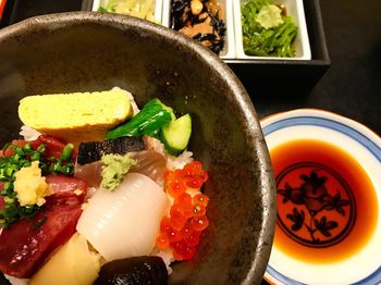 Close-up of food in plate