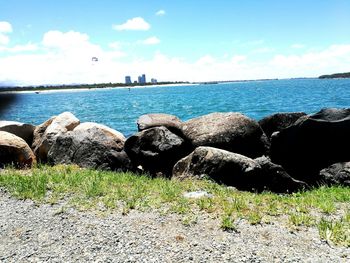 Scenic view of sea against sky