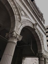 Low angle view of a statue