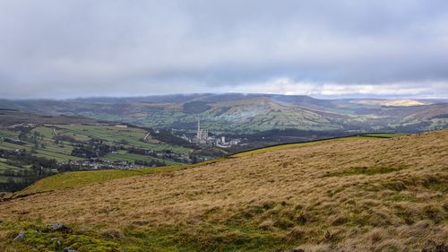 Scenic view of landscape against sky