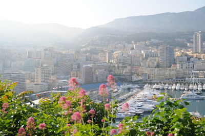 Panoramic view of buildings in city