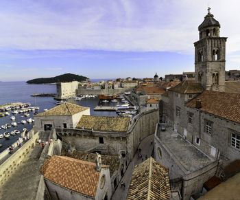 Over the dubrovnik old town walls