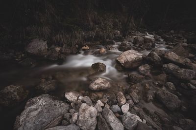 Rocks in stream