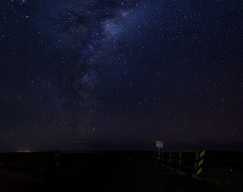 Scenic view of star field at night