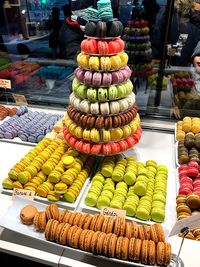 Various fruits for sale at market stall