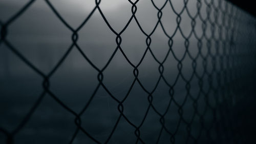 Close-up of chainlink fence