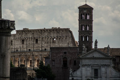 Low angle view of historical building against sky