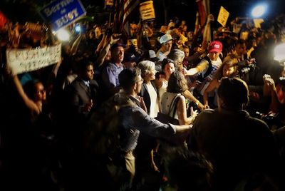 Crowd at night