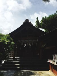 Built structure with trees in background