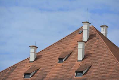 Low angle view of built structure against sky