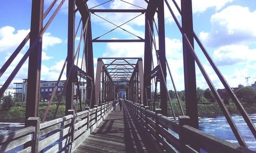 Footbridge over river