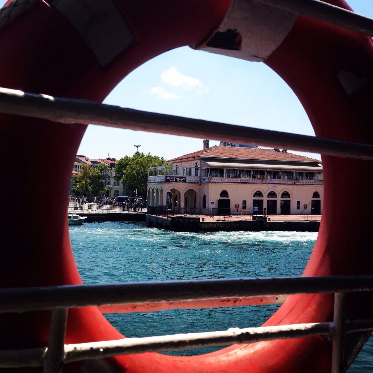 water, transportation, architecture, mode of transport, nautical vessel, built structure, boat, river, sky, building exterior, part of, window, bridge - man made structure, railing, canal, travel, cropped, connection, arch, sea