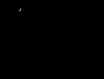 Scenic view of moon at night