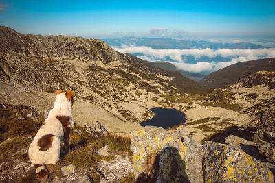 Scenic view of mountain against sky