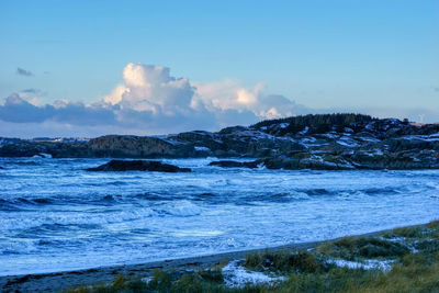 Scenic view of sea against sky