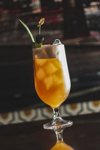 Close-up of drink on table