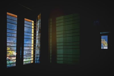 Sunlight streaming through window in building