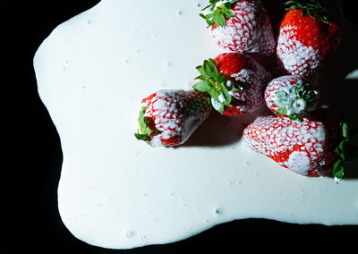 Close-up of fruit salad in plate