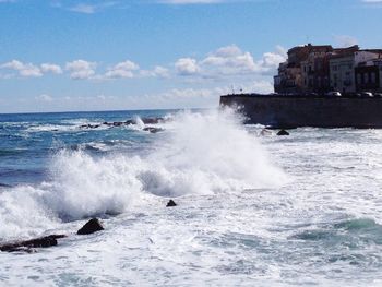 Scenic view of sea against sky