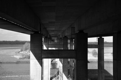 Bridge over river against sky