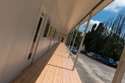 Panoramic view of built structure against sky