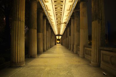 View of underground walkway