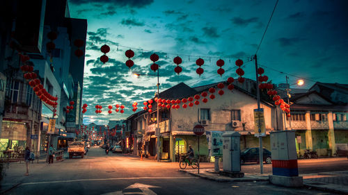 Street amidst buildings in city