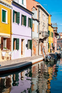 Boats in canal