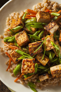 Close-up of food in plate