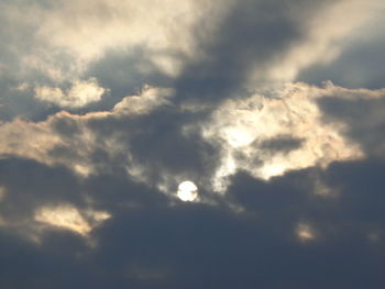 Low angle view of clouds in sky