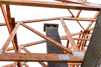 Low angle view of roof against building