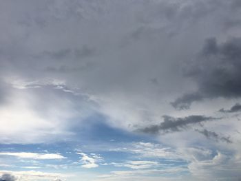 Low angle view of clouds in sky