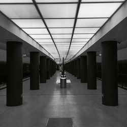 Empty corridor of building