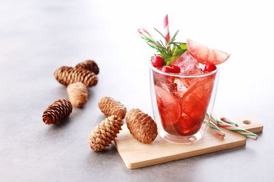 Close-up of fruits on table